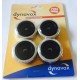 DYNAVOX - Set di 4 Piedini Antivibrazione in Alluminio, Argento, Blister 
