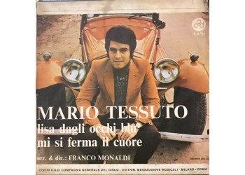 Mario Tessuto, Lisa dagli occhi blu / Copertina Etichetta CGD N 9704  (7") 