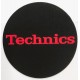 TECHNICS TAPPETINO SLIPMAT per Giradischi in feltro antistatico - Grafica NERO logo Rosso