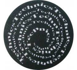TECHNICS TAPPETINO SLIPMAT per Giradischi in feltro antistatico - Grafica MARCHIO logo Spirale  (coppia)