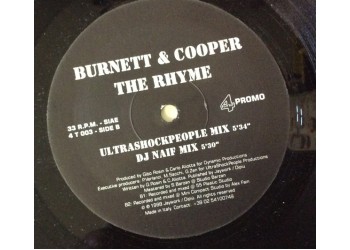 Burnett & Cooper  Carlo Aliotta, Gibo Rosin ‎– The Rhyme - Uscita: 1998