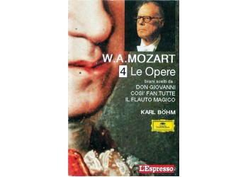 W. A. Mozart* / Karl Böhm / Wiener Philharmoniker / Berliner Philharmoniker / Orchestra Del Teatro Nazionale Di Praga* – W.A. Mozart - 4 - Le Opere – (musicassetta)