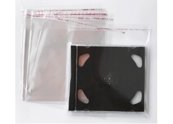 MUSIC MAT - Bustine per CD con Jewel Case 10.4 mm con lembo adesivo - conf.100.pezzi