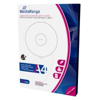 MEDIARANGE - 100 Etichette stampabili per CD /DVD 41-118 MM Opaca 