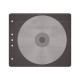 MediaRange - Bustine CD DVD in tessuto plastificato antigraffio, antistatico NERE - 2 posti, 50 pezzi -