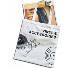 MUSIC MAT - Borsa shopper per il trasporto di: 15 LP/12" - realizzata in poliestere-cotone 