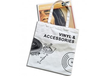 MUSIC MAT - Borsa shopper per il trasporto di: 15 LP/12" - realizzata in poliestere-cotone 