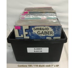AV_BOX Contenitore colore nero per 110/120 dischi vinili 7" e EP.