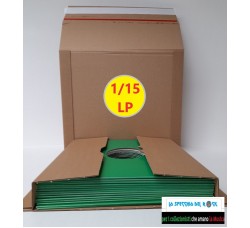 AV_BOX 10 Scatole cartone KRAFT per spedire in sicurezza da 1 a 15 dischi LP/12” 