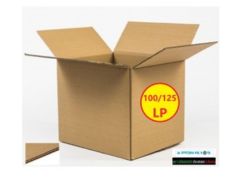 AV_BOX - Scatola Contenitore Cartone KRAFT per Spedire fino a 125 Dischi Vinile 12” LP 