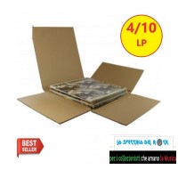 AV_BOX - Scatola di cartone Kraft altezza variabile per spedire (1/12) dischi vinile 12" LP 33 giri
