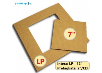 AV_BOX - Piastra di cartone KRAFT per rinforzo spedizioni dischi LP - 45 giri 