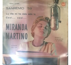 Miranda Martino ‎– Sanremo '59 -  Vinyl, 7", 45 RPM - Uscita: 1959