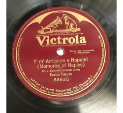 Enrico Caruso ‎– T' M' Arricordo E Napule! = Memories Of Naples / Codice Etichetta:  Victor ‎– 88635 12", 78 RPM