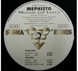 Mephisto – Mystery (Of Love), Vinile, 12", 33 ⅓ RPM, Uscita: 1997