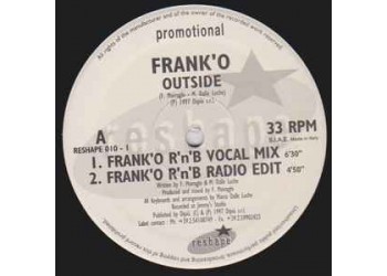 Frank 'O Moiraghi – Outside - 2 x Vinile, 12", 33 ⅓ RPM, Promo -   Uscita 1997