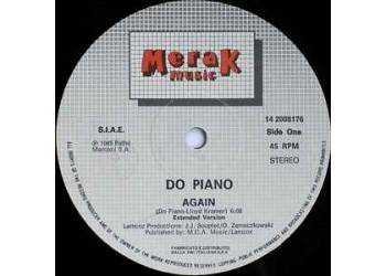 Do Piano – Again - Vinile, 12", 45 RPM, Uscita 1986