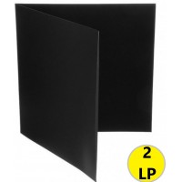 MUSIC MAT - Copertine GATEFOLD apribile per 2 LP, Cartoncino NERO forza 300gr/m² (5 .pz)