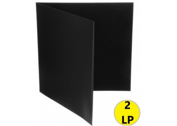 MUSIC MAT - COPERTINA GATEFOLD per 2 LP, Cartoncino NERO forza 300gr/m² (10 copertine)