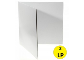 MUSIC MAT - COPERTINA GATEFOLD per 2 LP, Cartoncino BIANCO forza 300gr/m²  (10 copertine) 