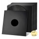 Copertine con foro fustellato per LP / 12" Cartoncino NERO LUCIDO forza 300gr / m²  - 10 pezzi