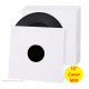 MUSIC MAT - Copertine con foro fustellato per 12" Maxi Single Cartoncino BIANCO Forza  280gr m² - 10 pezzi