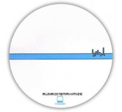 FACTORY Tappetino, Slipmats  in feltro antiscivolo per giradischi - Grafica Minimise to Maximize