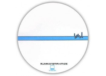 FACTORY Tappetino, Slipmats  in feltro antiscivolo per giradischi - Grafica Minimise to Maximize