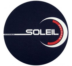 FACTORY Tappetino, Slipmats in feltro antiscivolo per giradischi - Grafica Soleil 