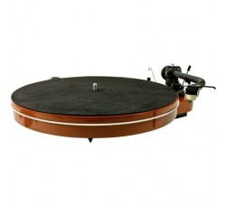 Tappetino Slipmat ANALOGIS in PELLE per giradischi colore nero, spessore  2.0.mm