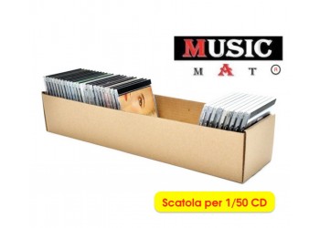 MM, Contenitore economico di cartone per 50 CD.  Cod.3050