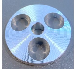 ANALOGIS Adattatore modello stile REGA per giradischi in alluminio (silver)  