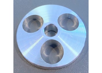 Adattatore "ANALOGIS" stile REGA per giradischi in alluminio (silver)  