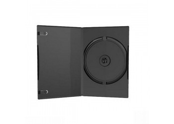 TEC, Custodia per 1 CD / DVD - mm 14 colore nero  (Conf. 5 pezzi) 