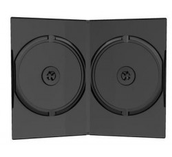 MUSIC MAT -  Custodia slim 7mm per 2 CD / DVD colore nero  (Conf. 10 pezzi) 