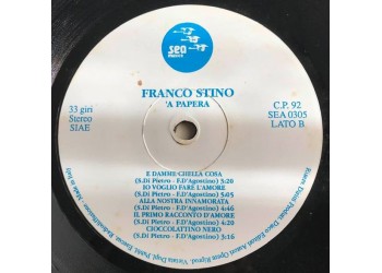 Franco Stino -  "A Papera  -  Vinyl, LP - Uscita 1992