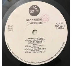 Gennarino E' Primmavera - Vinile, LP - Uscita: 1979