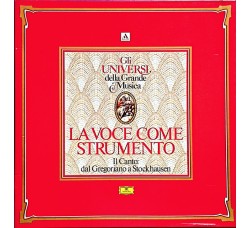 Artisti Vari - La Voce Come Strumento - Il Canto: Dal Gregoriano Box  4 LP- Cofanetto 1982