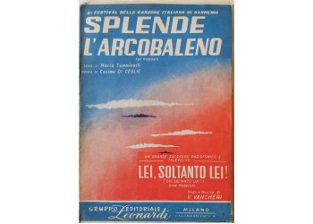 Splende l'arcobaleno, Spartito Musicale - 