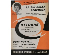 La più bella serenata - Ottobre - Ogni notte, Spartito Musicale - 