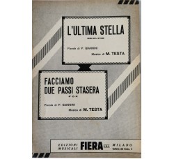 L'ultima stella - Facciamo due passi stasera, Spartito Musicale -