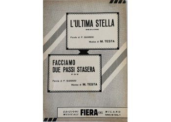 L'ultima stella - Facciamo due passi stasera, Spartito Musicale -