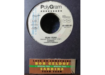 Sabrina / Bob Geldof – Yeah Yeah / Love Or Something – 45 RPM   Jukebox