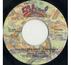 Eddie Holman – This Will Be A Night To Remember – 45 RPM 