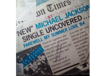 Michael Jackson – Farewell My Summer Love – 45 RPM 