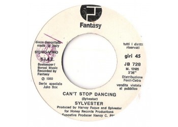 Sylvester / Bruno D'Andrea – Can't Stop Dancing / Mara – Jukebox