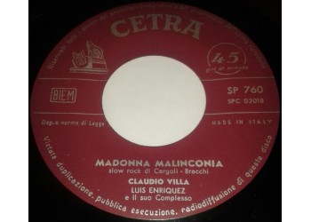 Claudio Villa – Madonna Malinconia – 45 RPM