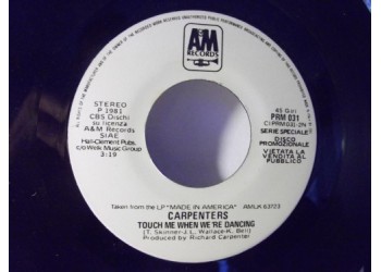 Carpenters – Touch Me When We're Dancing – 45 RPM - Jukebox
