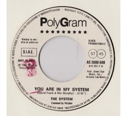 The System / Jon And Vangelis* – You Are In My System / And When The Night Comes – 45 RPM   Juke Box