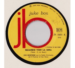 Joe Sentieri – Quando Vien La Sera / È Mezzanotte – 45 RPM   Juke Box